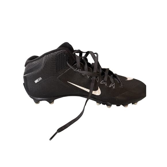 NIKE ALPHA PRO 2 MID TD MEN'S FOOTBALL CLEATS 719932-010 - Size 13.5 - Picture 3 of 9